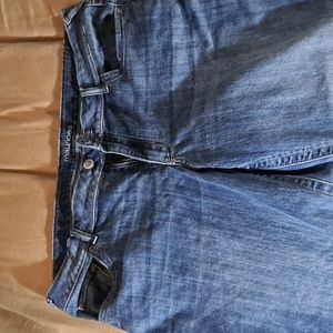 Maurice brand jeans, size 18w, dark wash.
